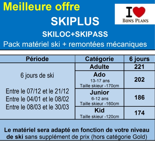 Skiplus hors vacances 25